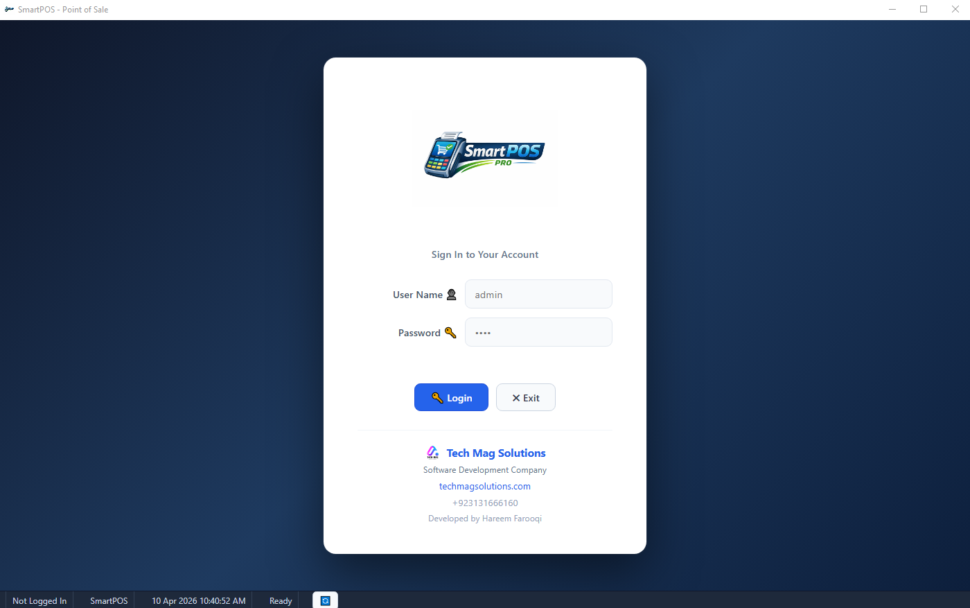 SmartPOS — Desktop Point of Sale System | Portfolio | Tech Mag Solutions