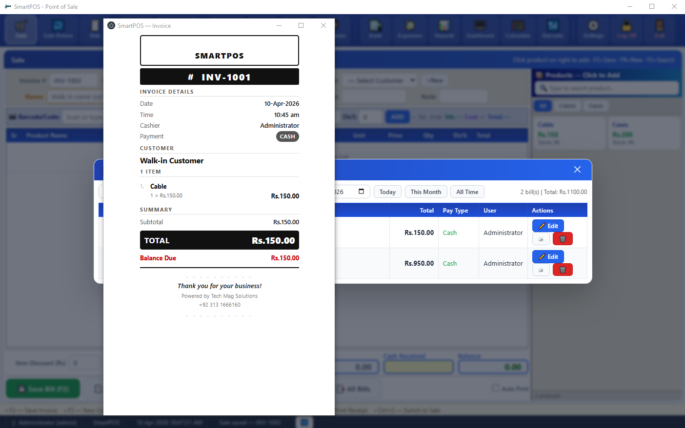Point of Sale Desktop App and Website | Tech Mag Solutions | Tech Mag ...