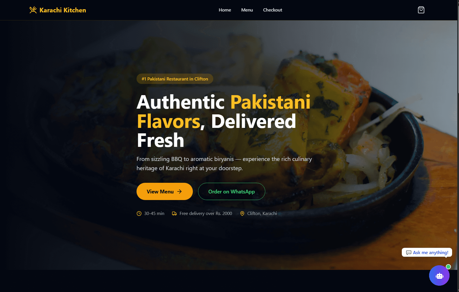 Restaurant Online Ordering System