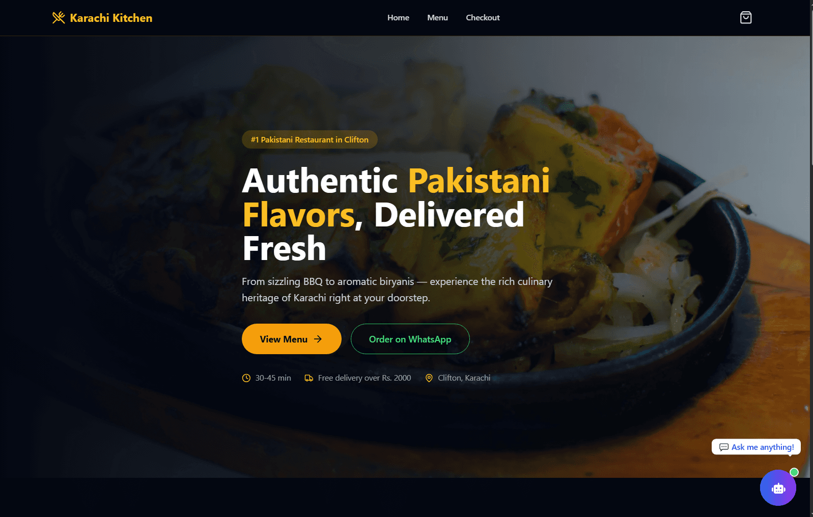 Restaurant Online Ordering System