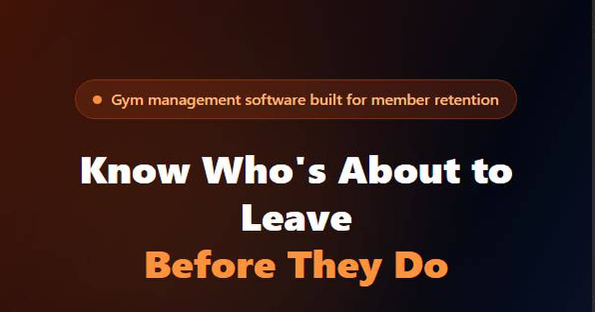 Gym Management Software — Member Retention & QR Check-In