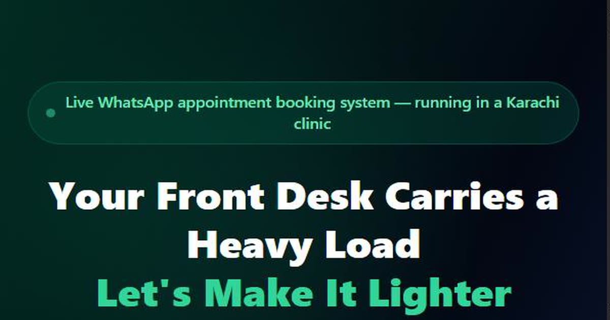 Hospital WhatsApp AI — Patient Booking & Reminder System